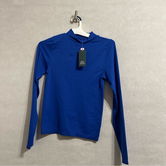 Long Sleeve Mock Turtleneck T-Shirt - Wild Fable Blue XL seamless shirt NWT - Picture 2 of 9